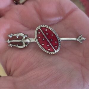 Pitch fork devils brooch HALLOWEEN